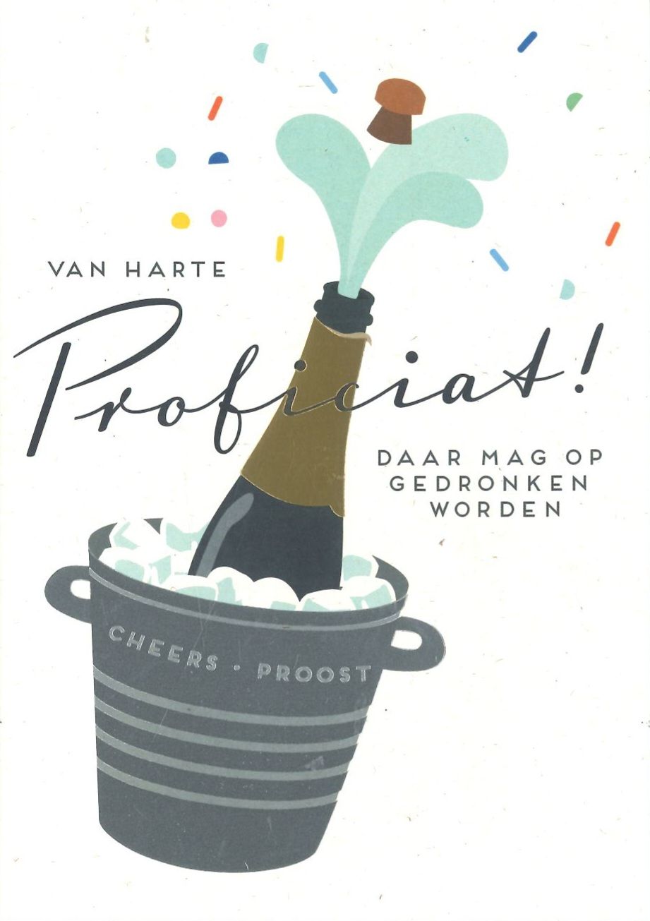 Wenskaart Proficiat - Happiness 27