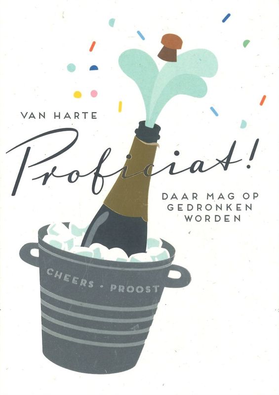 Wenskaart Proficiat - Happiness 27