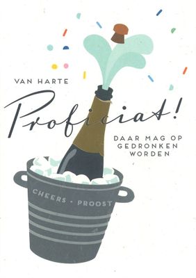 Wenskaart Proficiat - Happiness 27