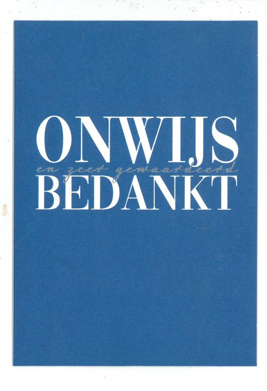 Wenskaart Bedankt - Happiness 49