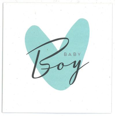 Wenskaart Geboorte jongen - Happiness 55