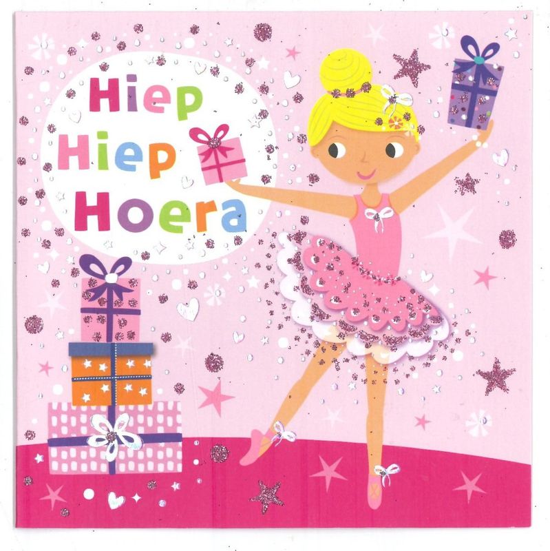Wenskaart Verjaardag meisje - Mardi Gras 02