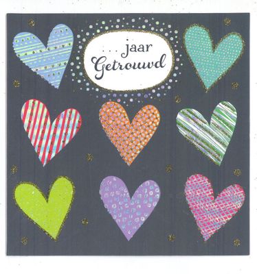 Wenskaart ... Jaar getrouwd - Mardi Gras 38