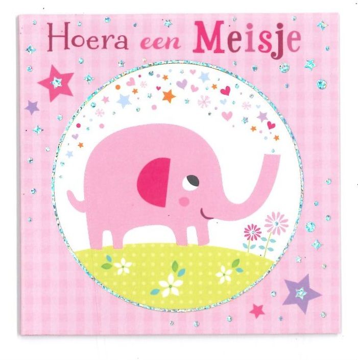 Wenskaart Geboorte Meisje - Mardi Gras 53
