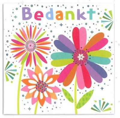 Wenskaart Bedankt - Mardi Gras 46
