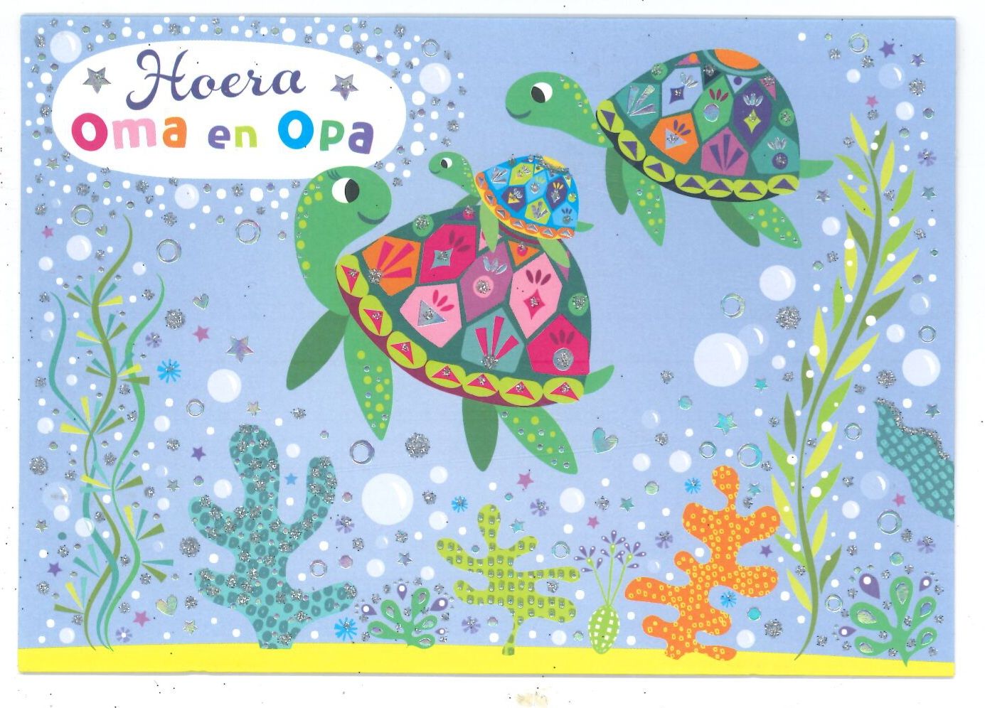 Wenskaart Opa en Oma geworden - Mardi Gras 57