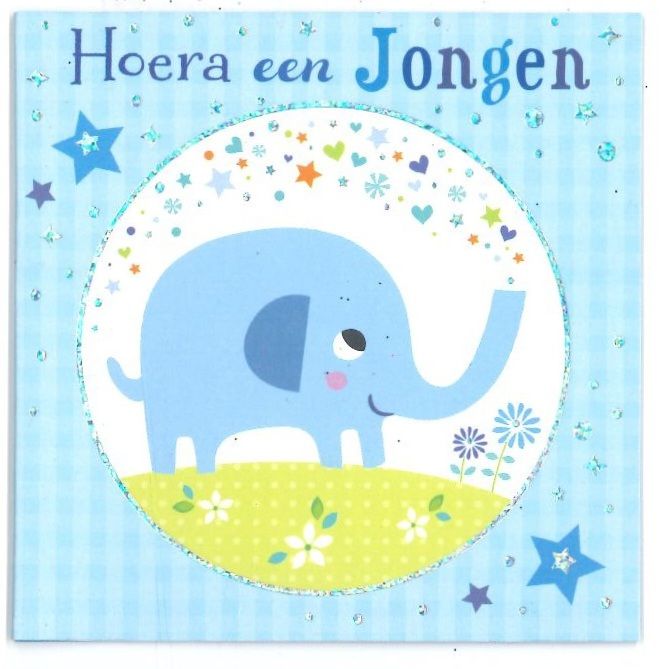 Wenskaart Geboorte Jongen - Mardi Gras 52