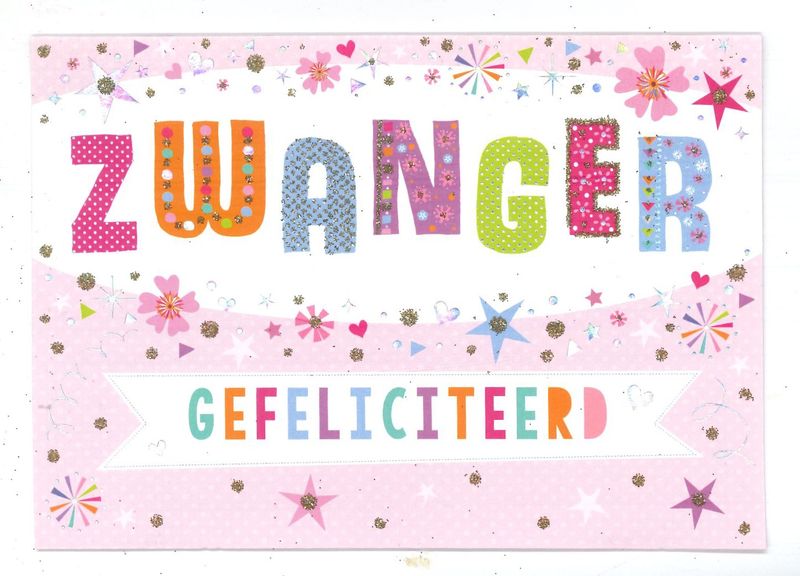 Wenskaart Zwanger - Mardi Gras 58