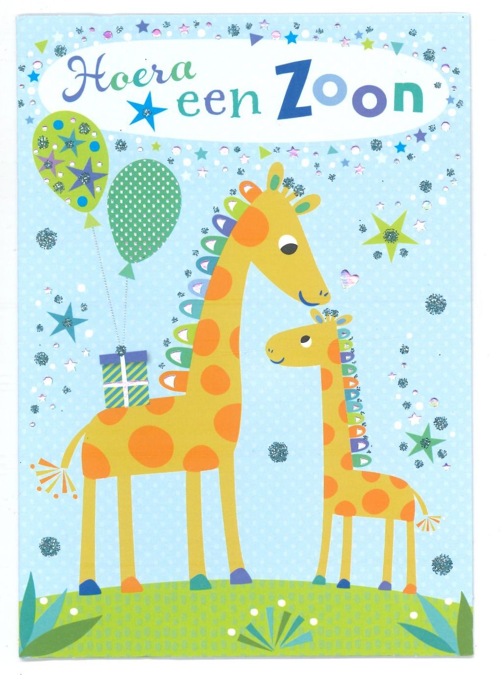 Wenskaart Geboorte Jongen - Mardi Gras 44