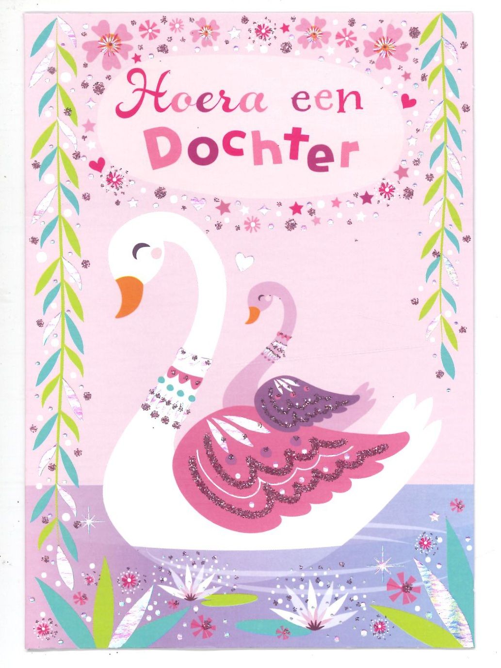 Wenskaart Geboorte Meisje - Mardi Gras 45
