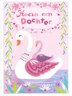 Wenskaart Geboorte Meisje - Mardi Gras 45