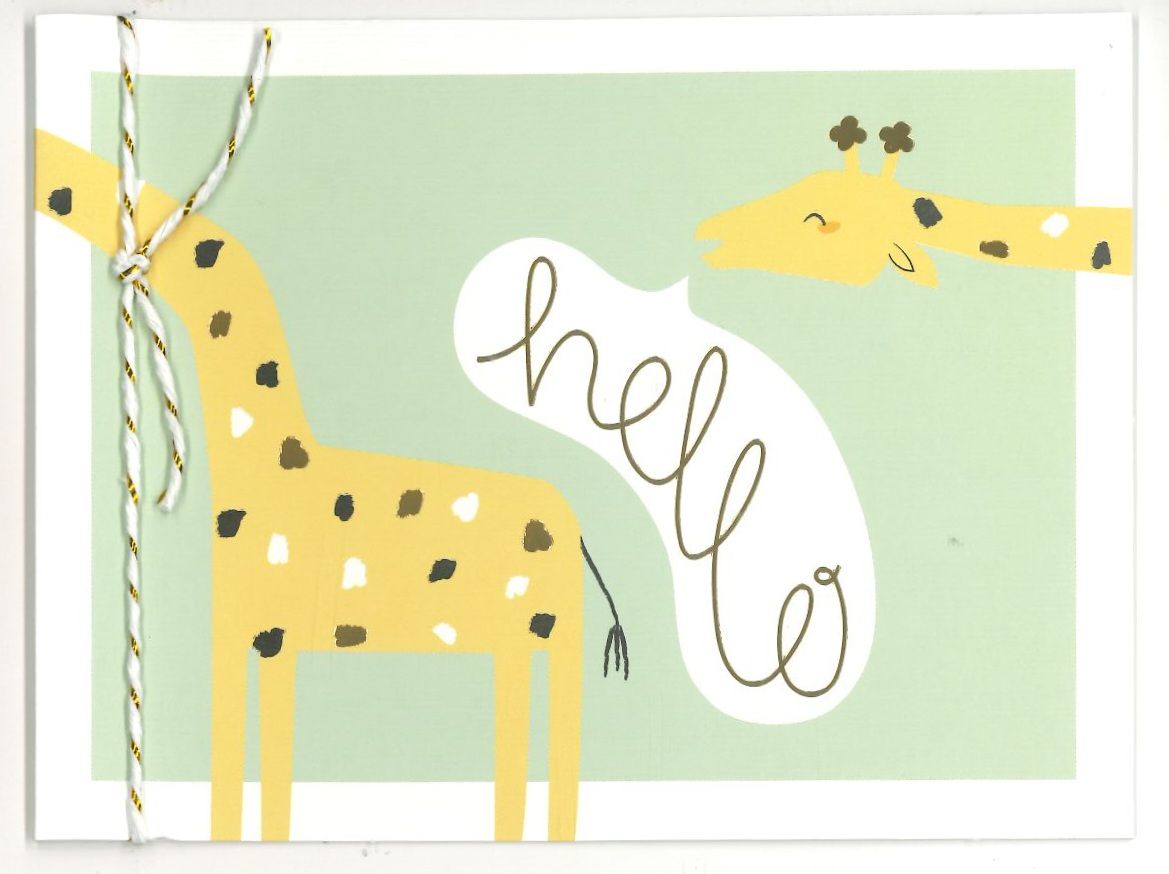 Wenskaart Hallo - Playful 20