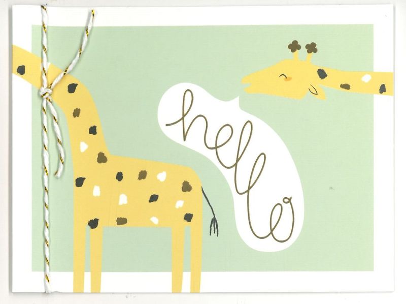 Wenskaart Hallo - Playful 20