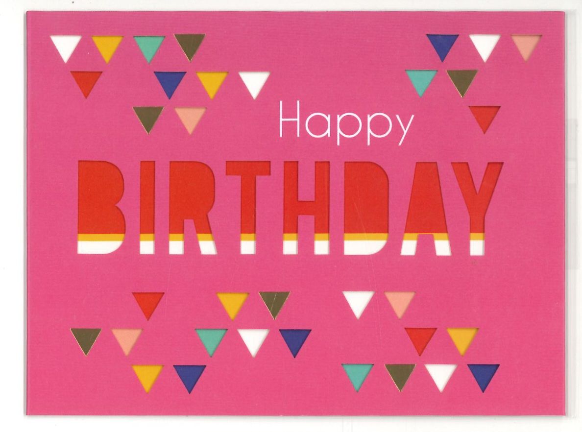 Wenskaart Happy Birthday - Playful 55