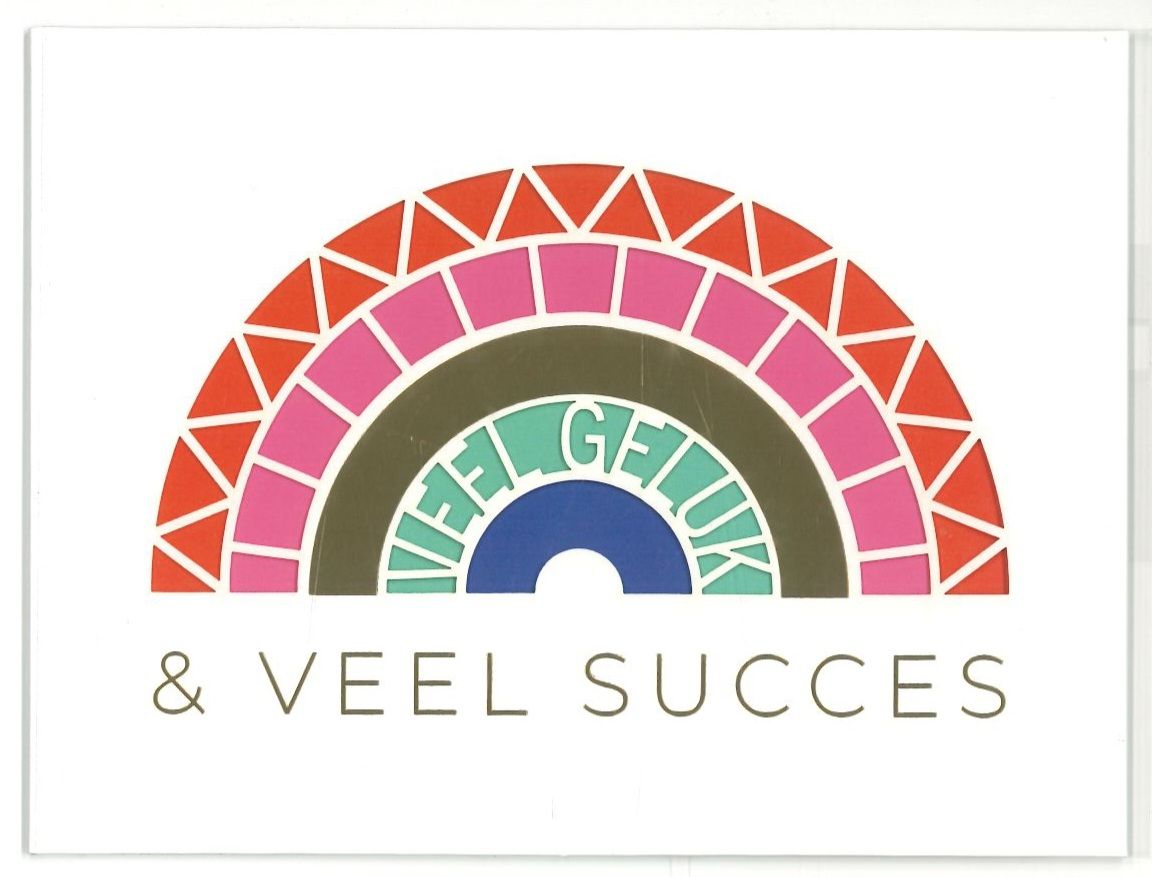 Wenskaart Succes / Veel geluk - Playful 60