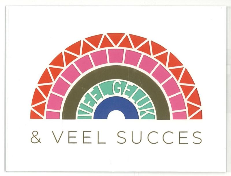 Wenskaart Succes / Veel geluk - Playful 60