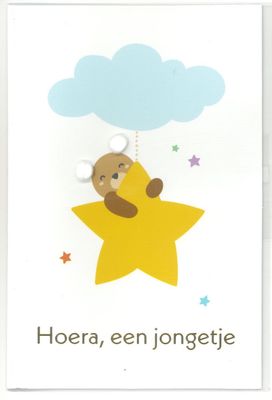 Wenskaart Geboorte Jongen - Playful 75