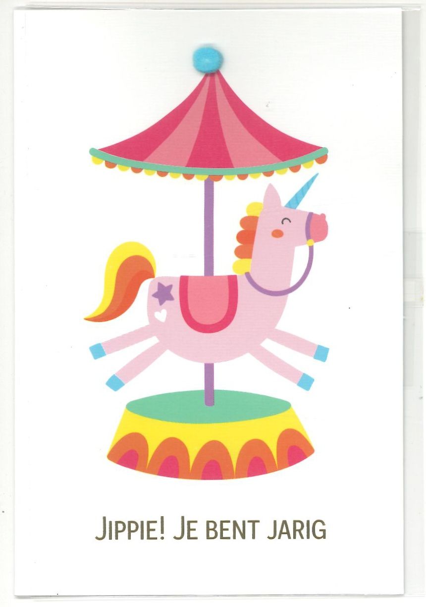 Wenskaart Verjaardag kind - Playful 73