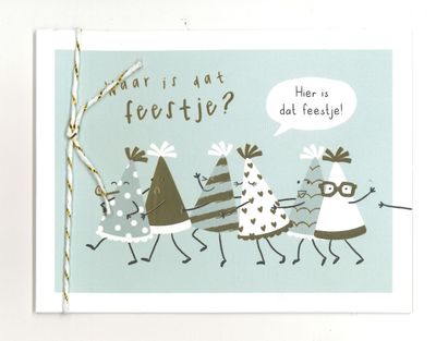 Wenskaart Verjaardag - Playful 02