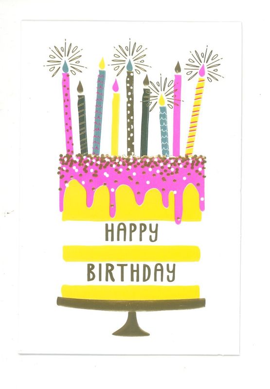 Wenskaart Happy Birthday - Playful 22
