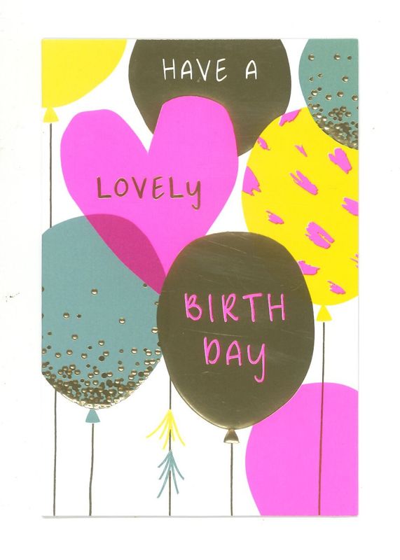Wenskaart Happy Birthday - Playful 29