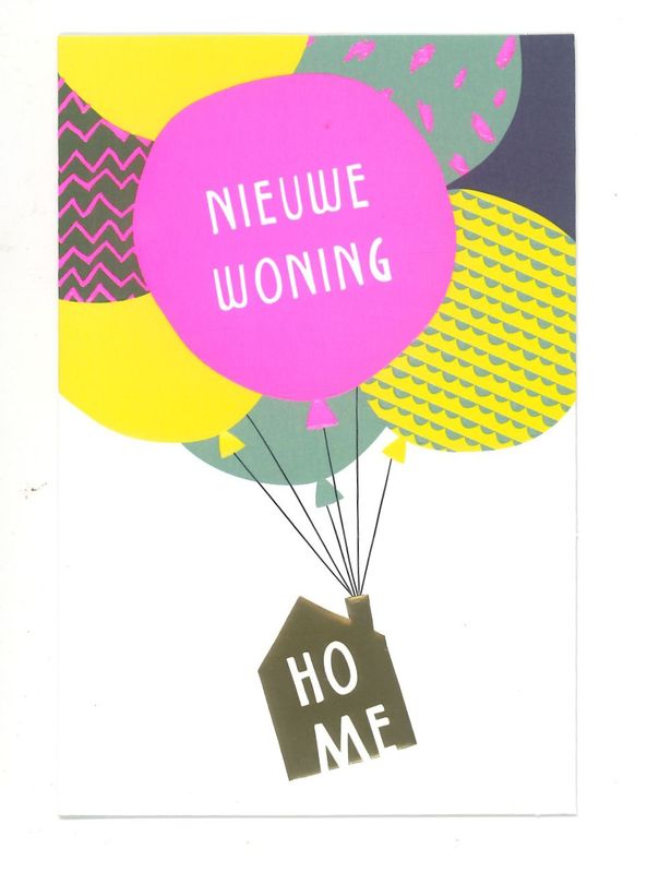 Wenskaart Nieuwe woning - Playful 33
