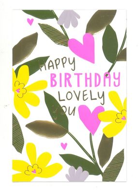 Wenskaart Happy Birthday - Playful 37