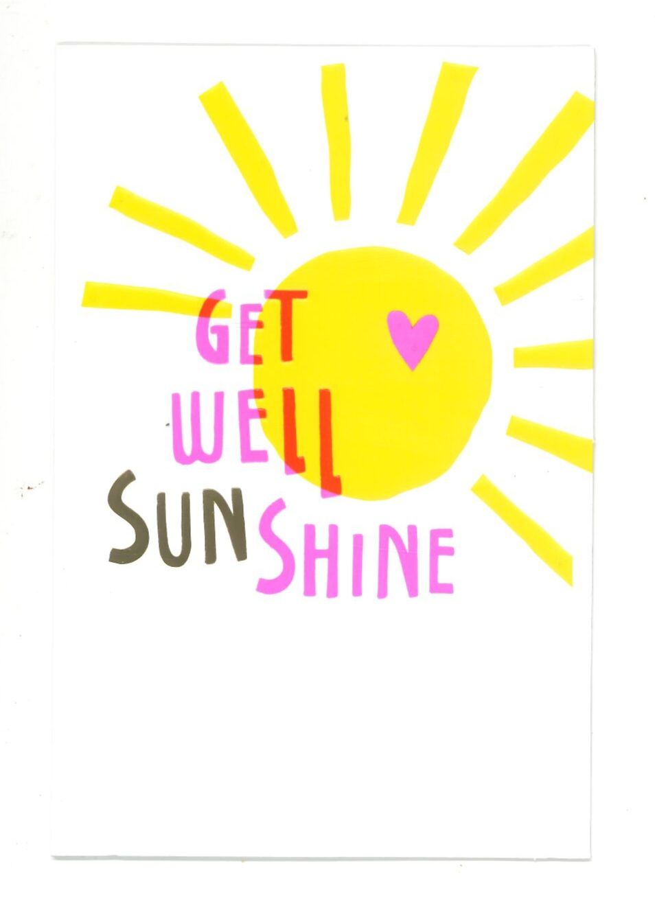 Wenskaart Get well soon - Playful 41