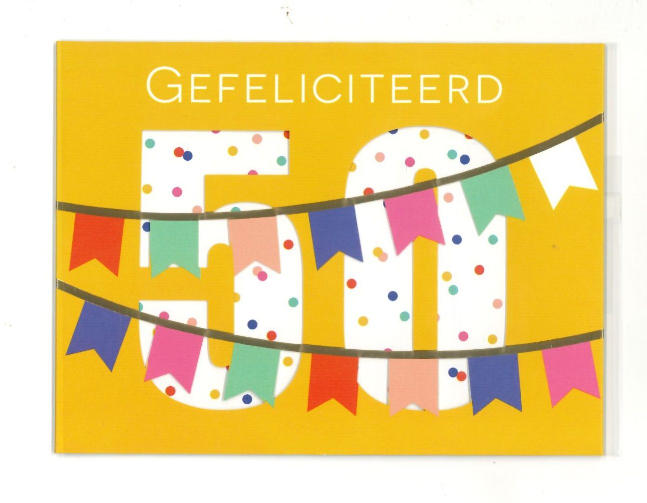 Wenskaart Verjaardag 50 jaar - Playful 57