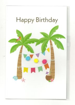 Wenskaart Happy Birthday - Playful 79