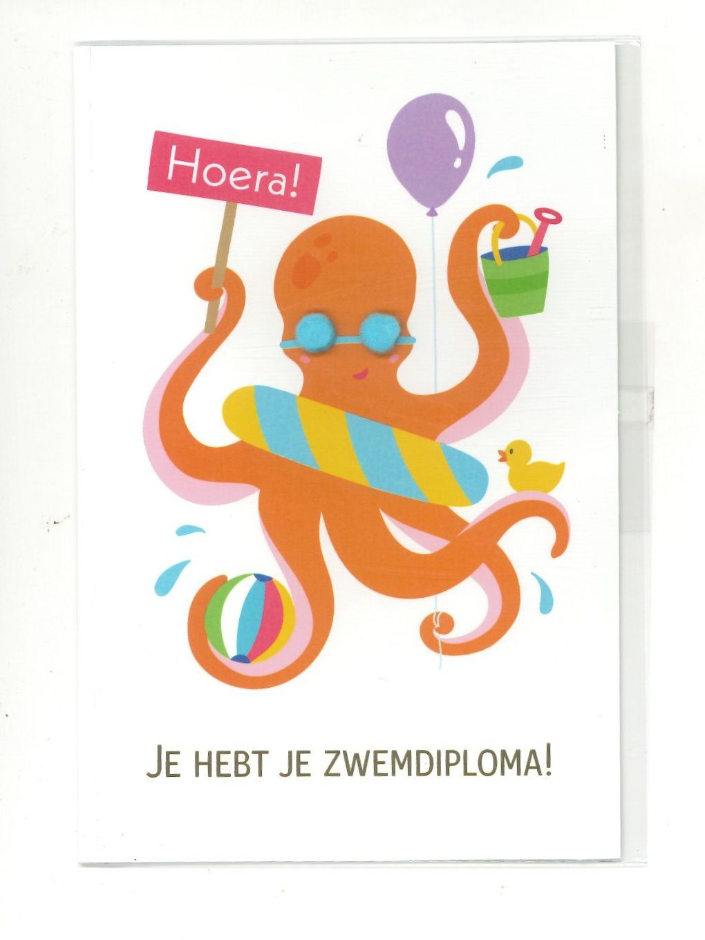 Wenskaart Zwemdiploma - Playful 81
