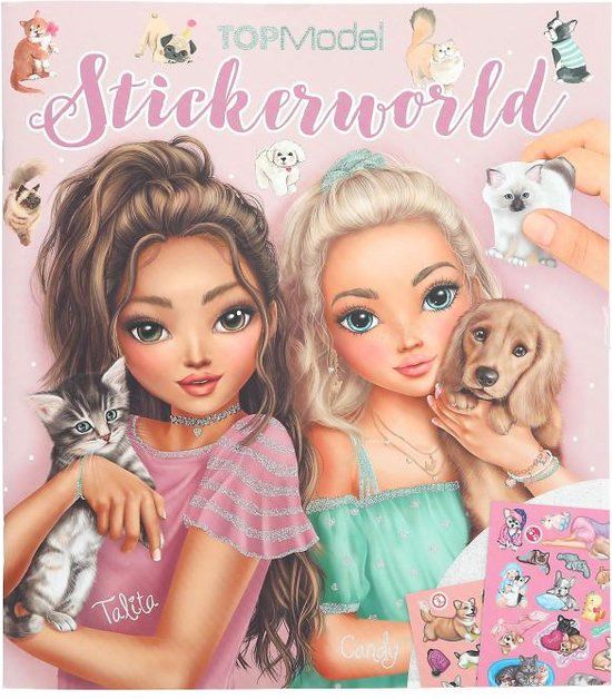 TOPModel Stickerworld KITTY and DOGGY stickerboek