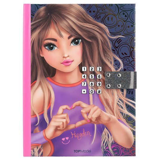 TOPModel dagboek met code en geluid NIGHT LIGHT