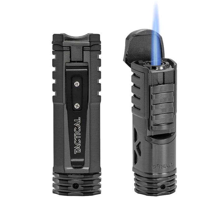 Tactical Single JetFlame Aansteker Gunmetal