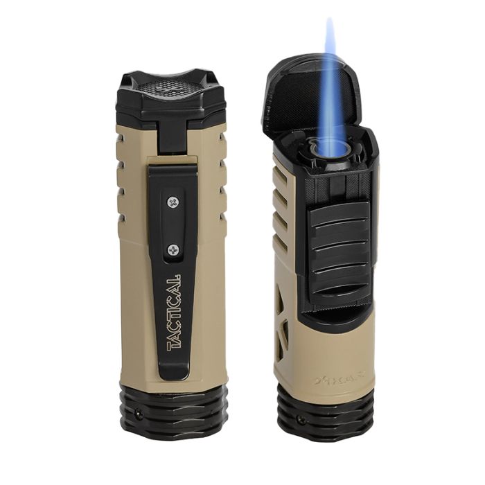 Tactical Single JetFlame Aansteker Flat Dark Earth