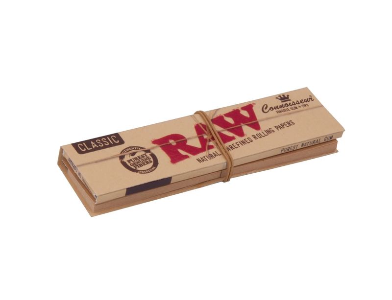 Raw Connoisseur Classic King Size Slim Leaves + Tips