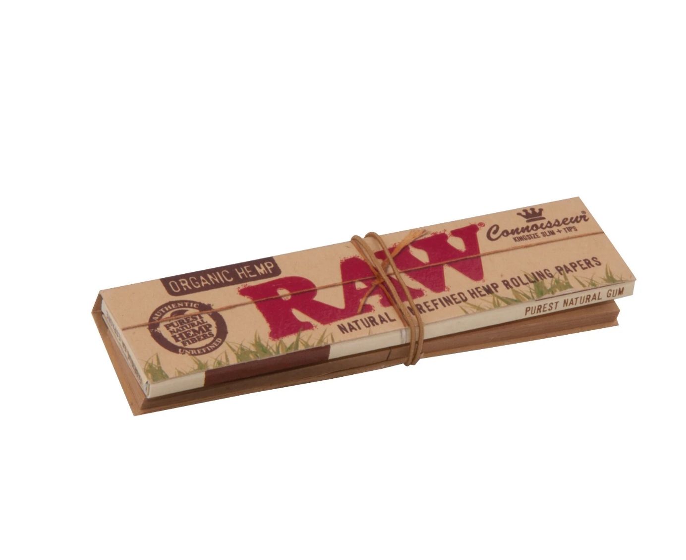 Raw Organic Hemp Connoisseur King Size Slim Leaves &amp; Tips