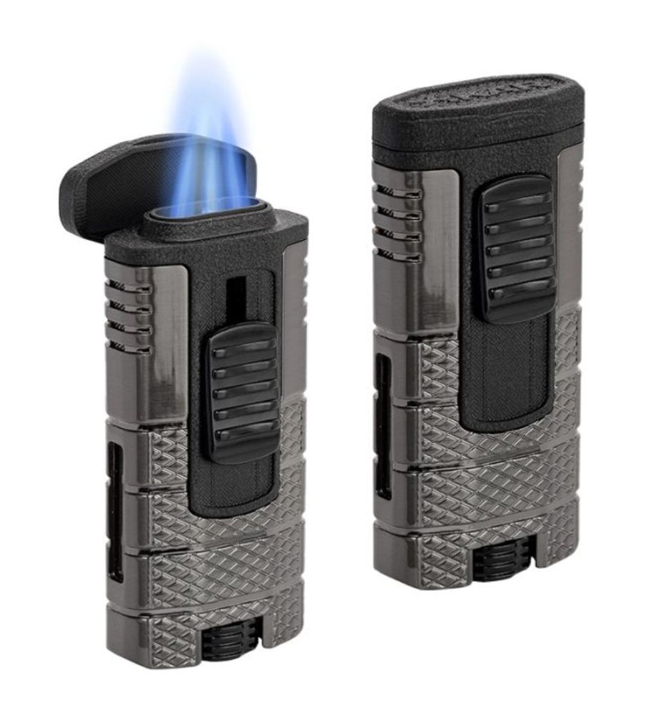 Tactical Triple JetFlame Aansteker Gunmetal and Black