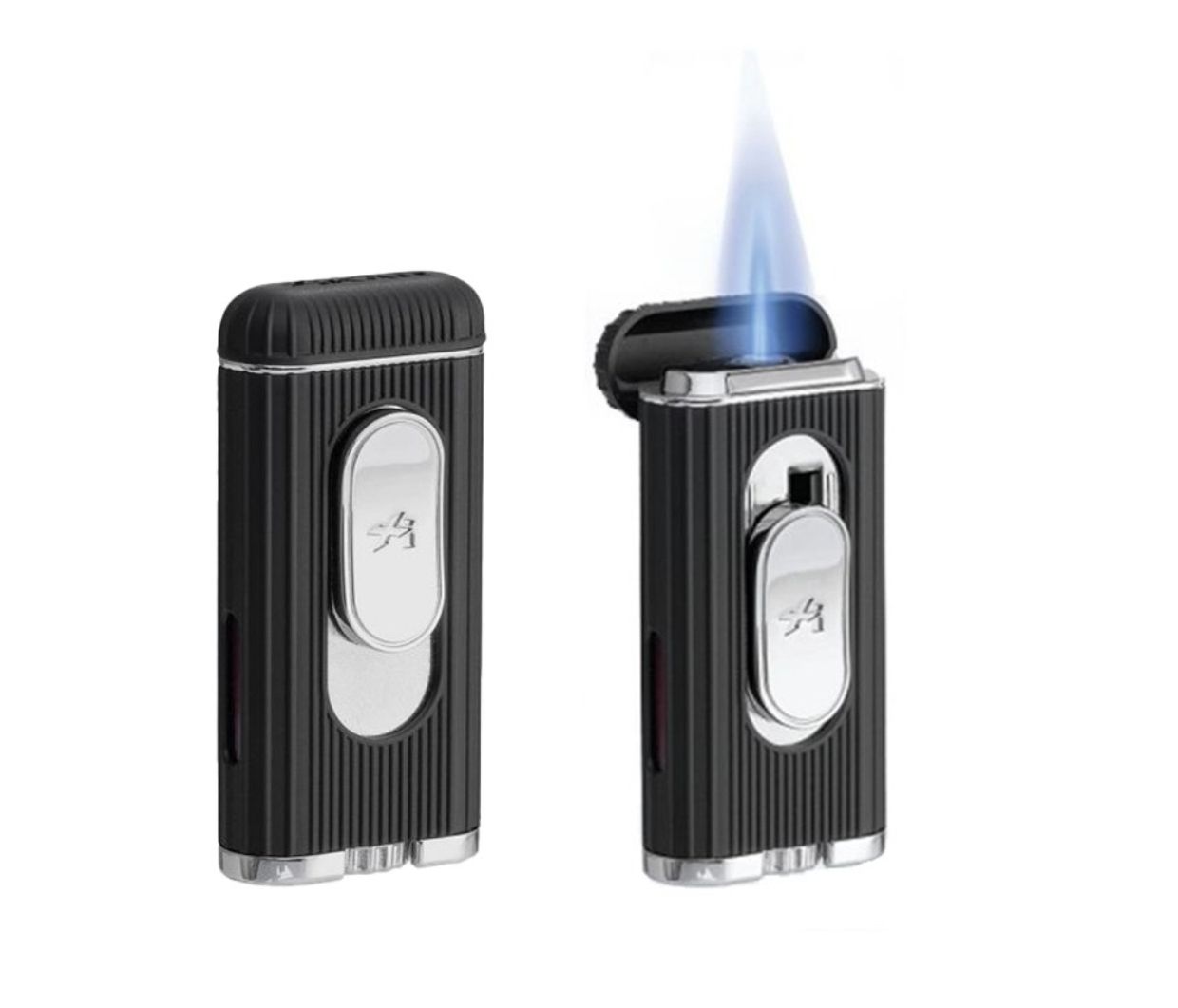 Hedron Flat JetFlame Black and Chrome