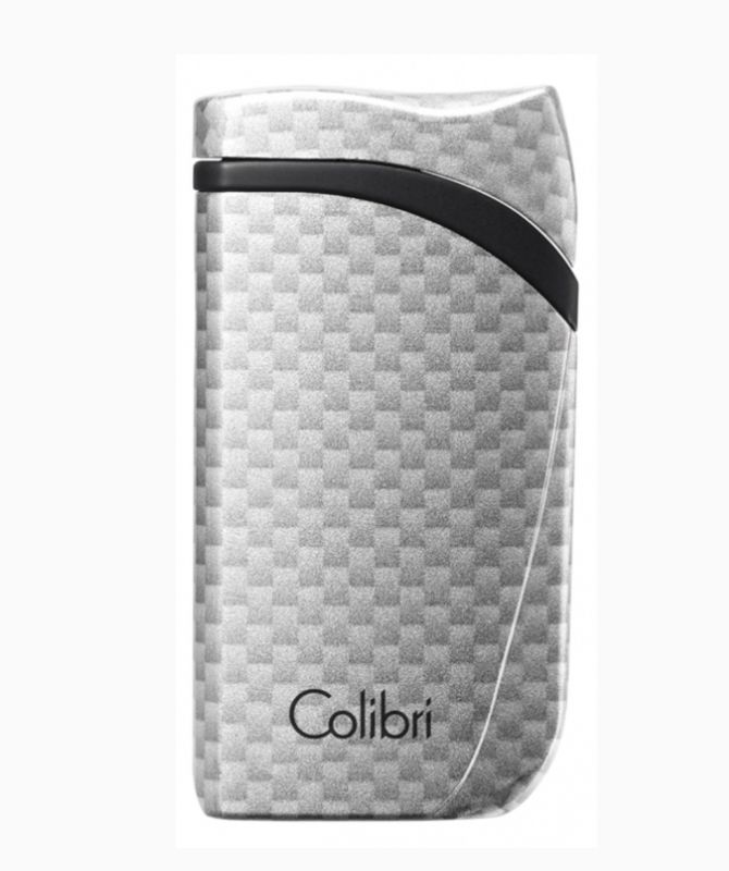 Colibri aansteker Single Flame Falcon Carbon Fiber Silver