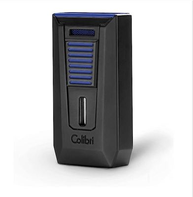 Colibri aansteker Double Flame Slide Black/Blue