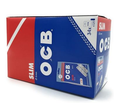 OCB slim filter tips zakje 120 stuks Display ( 34 Stuks )