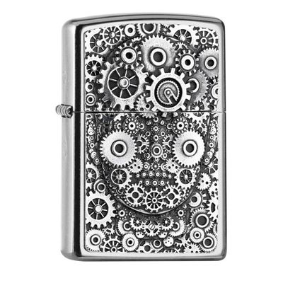 Zippo PL 207 Gear Head Emblem