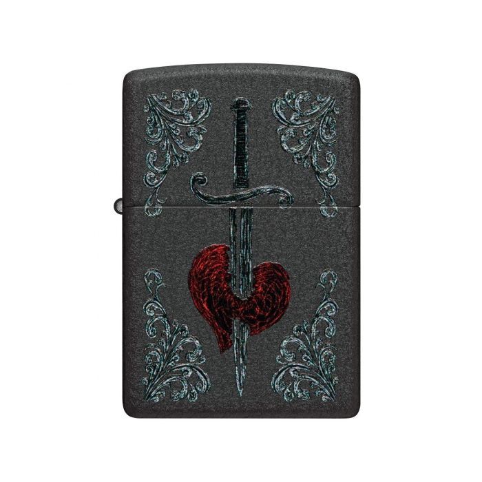 Zippo Heart Dagger Tattoo Design