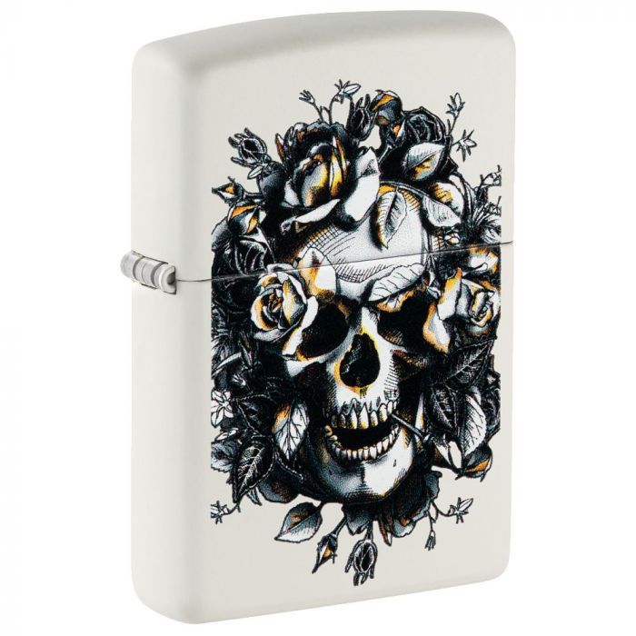 Zippo Skull and Roses Design