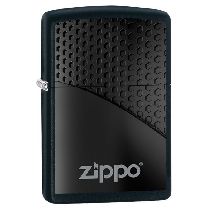 Zippo Black Hexagon Design