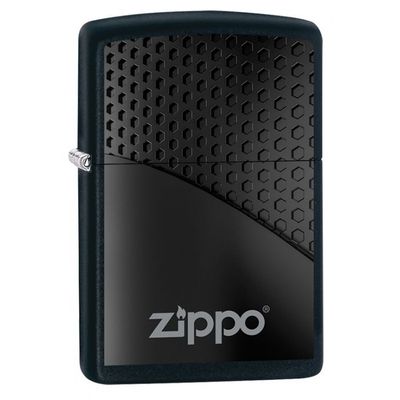 Zippo Black Hexagon Design