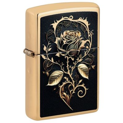 Zippo 254B Golden Rose Design