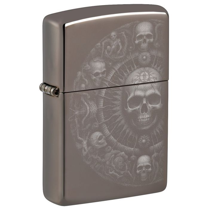 Zippo 150 Skull Mandala Design