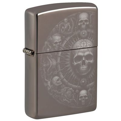 Zippo 150 Skull Mandala Design